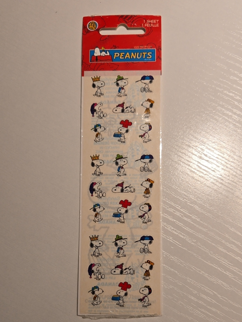 Vintage Sandylion Peanuts Snoopy Stickers NIP